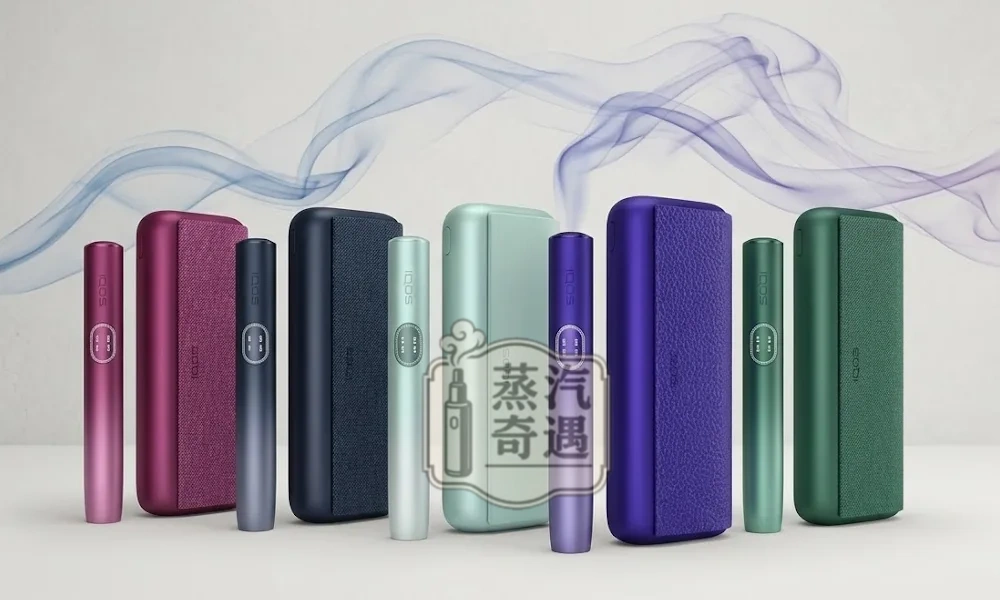 IQOS ILUMA i PRIME高階款翻蓋加熱菸主機5色展示